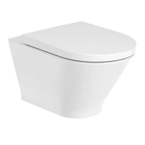 Roca 3460NL+801D12 The Gap Round Rimless 掛牆座廁配SUPRALIT®油壓板套裝 (不包含風琴喉)